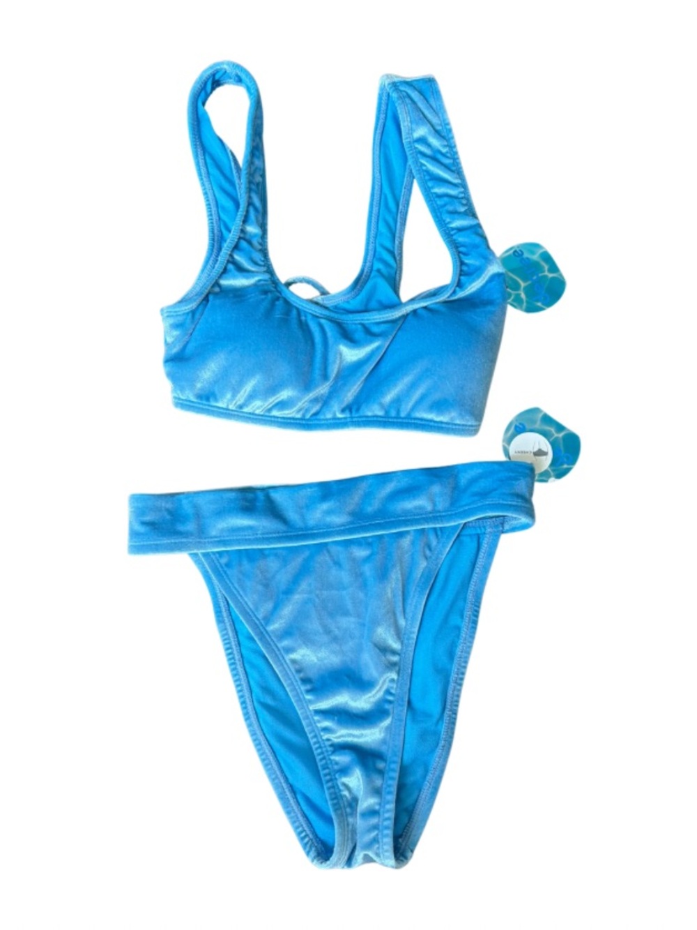 Decree Bright Blue Bikini Swim Set